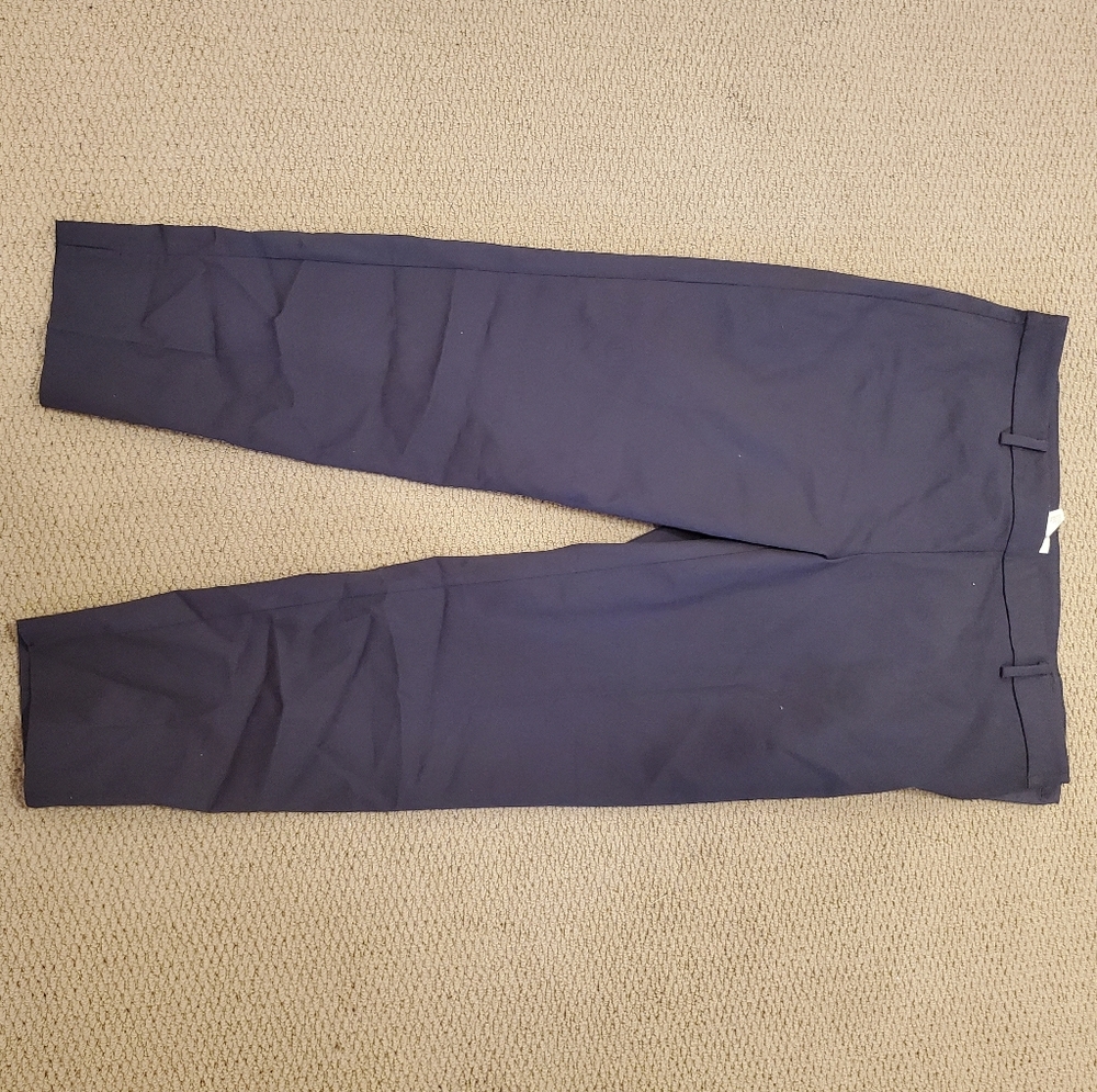 H&m side zip cropped work pants